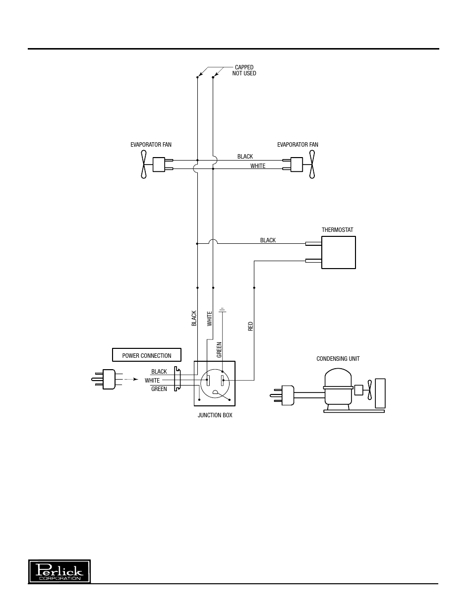 Wiring diagram, Direct draw dispensers self-contained | Perlick DS32 User Manual | Page 12 / 12