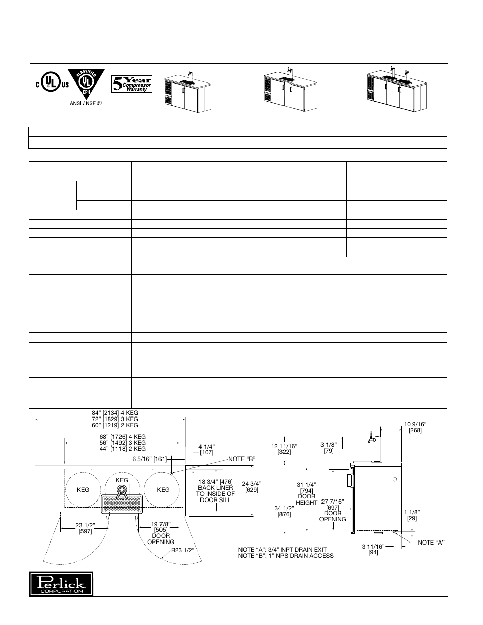 Installation and operating instructions | Perlick DS32 User Manual | Page 2 / 12