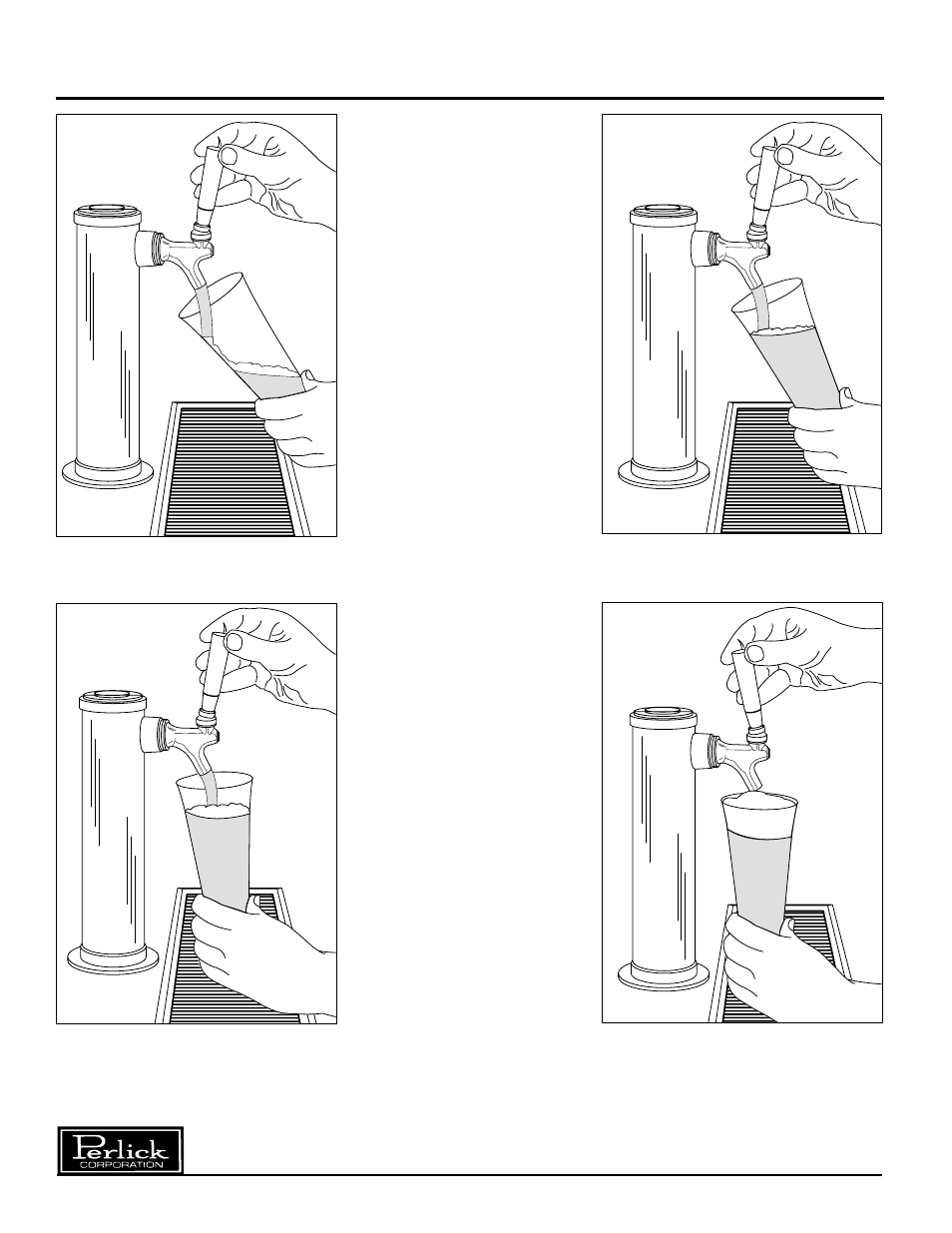 Pouring a perfect glass of beer | Perlick DS32 User Manual | Page 8 / 12