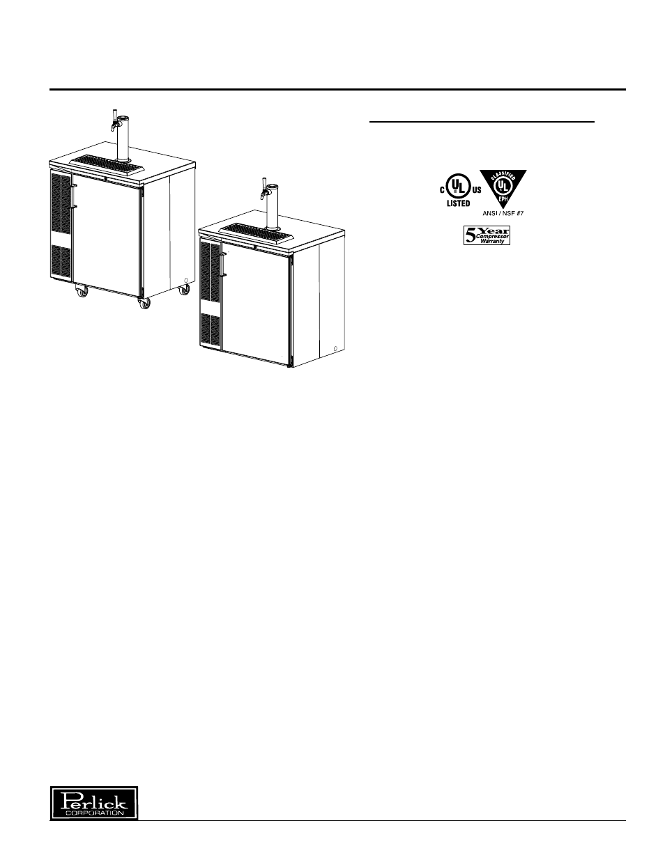 Perlick DS32S User Manual | 12 pages