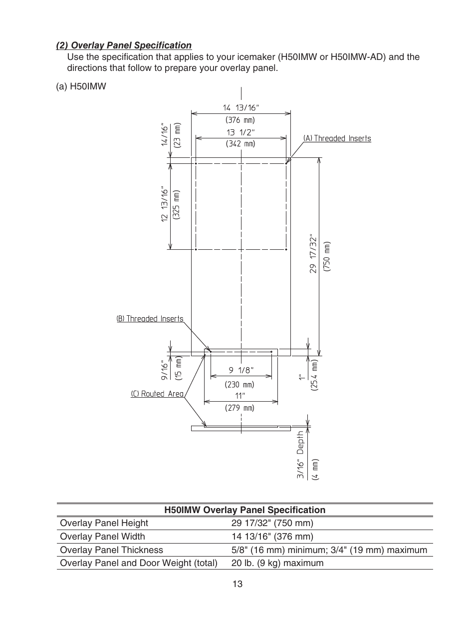 Perlick SELF CONTAINED H50IMS-ADR User Manual | Page 13 / 31