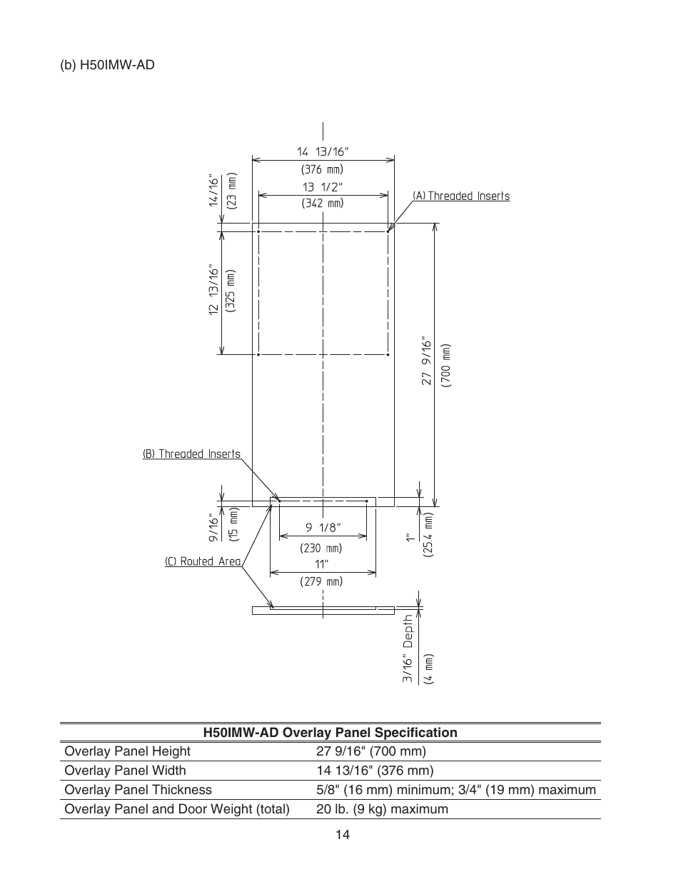 Perlick SELF CONTAINED H50IMS-ADR User Manual | Page 14 / 31