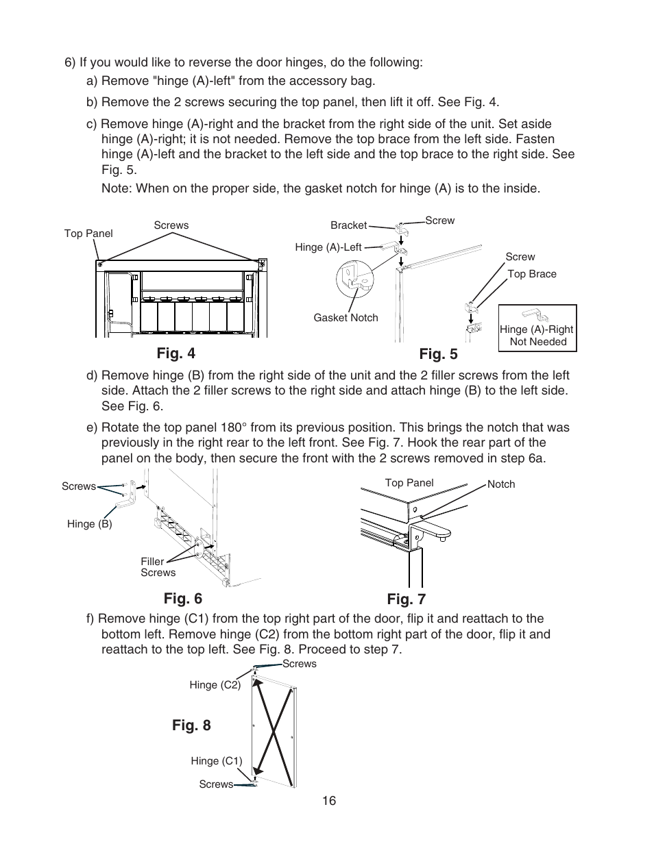 Fig. 4 fig. 6, Fig. 7, Fig. 5 | Fig. 8 | Perlick SELF CONTAINED H50IMS-ADR User Manual | Page 16 / 31