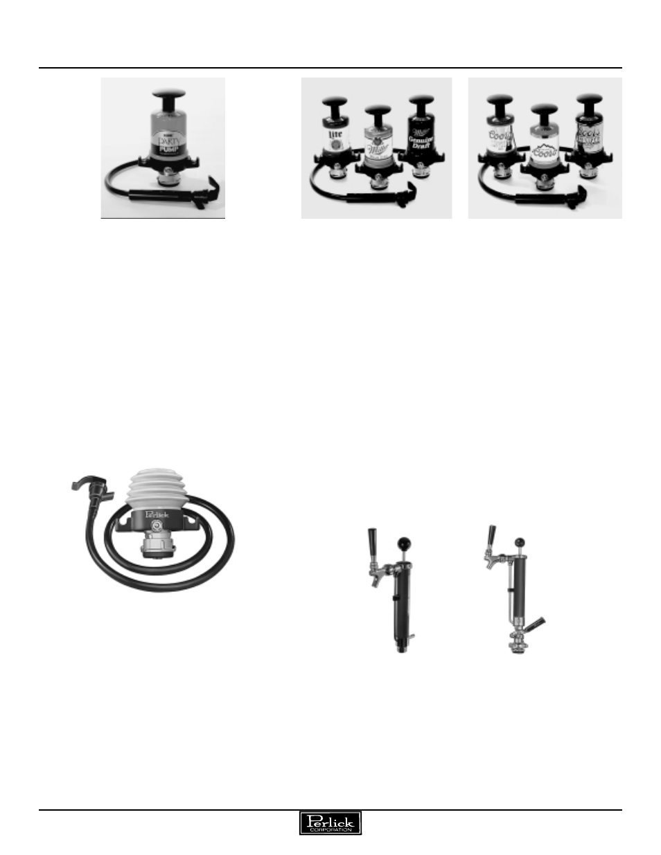 Perlick Party Pumps Tapping Equipment User Manual | 1 page