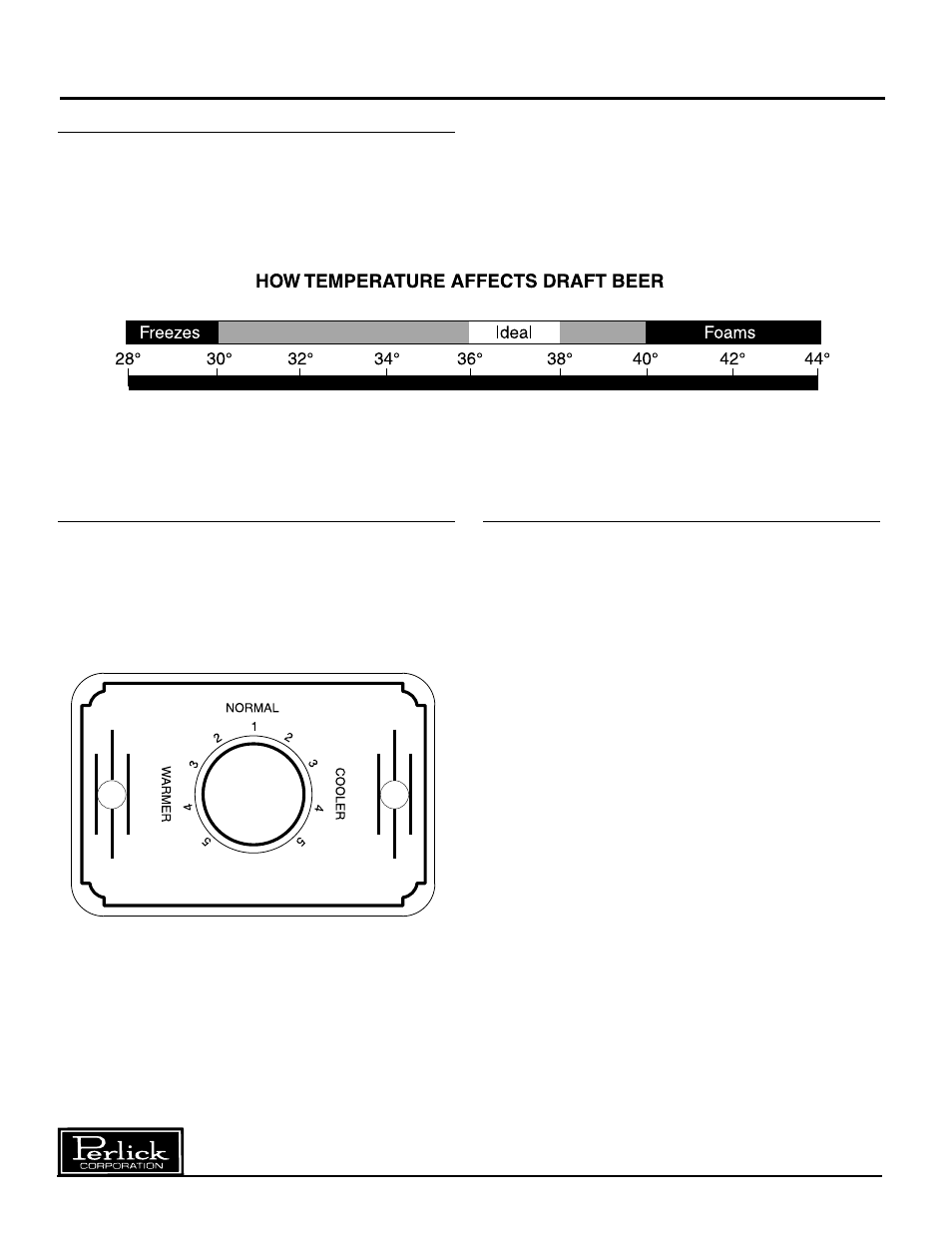 Draft beer information, Concessionaire dispensers | Perlick DC Series User Manual | Page 6 / 12