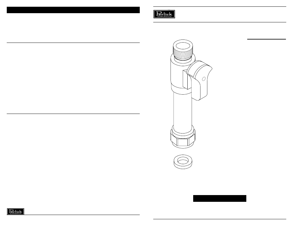 Perlick Z2148EMU User Manual | 2 pages