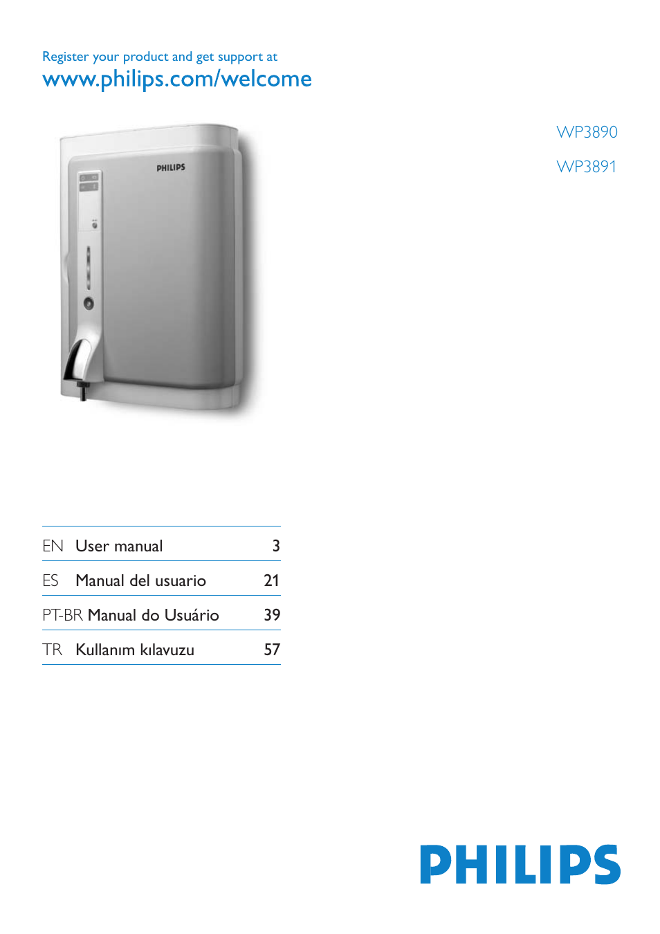 Philips WP3890 User Manual | 80 pages