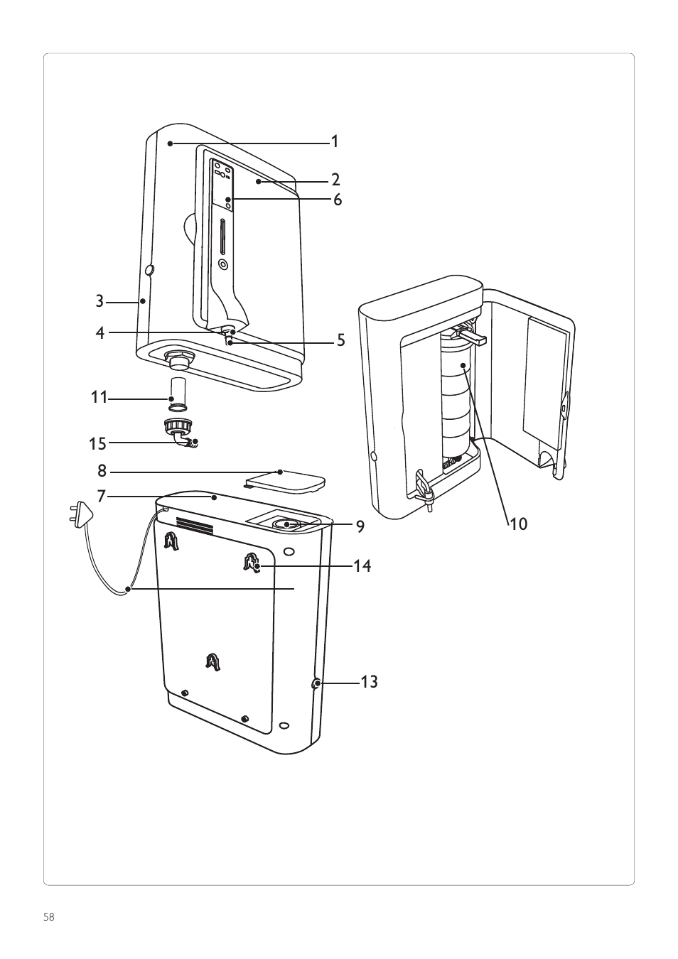 Philips WP3890 User Manual | Page 58 / 80