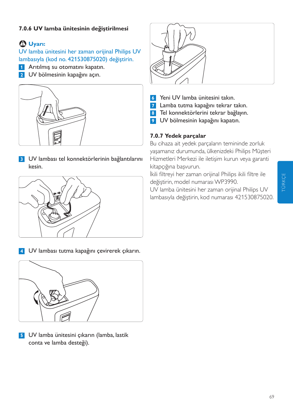 12 sorun giderme | Philips WP3890 User Manual | Page 69 / 80