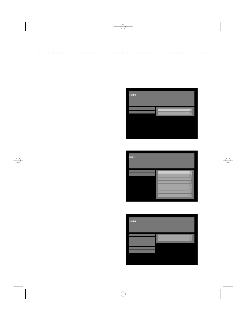 Main menu (cont’d), Main menu: preferences, Preferences: preferred language | Preferences: screen format | Philips DSX 5540 User Manual | Page 27 / 36