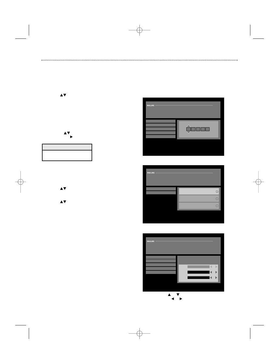 Main menu (cont’d), Main menu: setup, Setup: enter zip code | Setup: dish type, Setup: point dish, Helpful hint | Philips DSX 5540 User Manual | Page 32 / 36