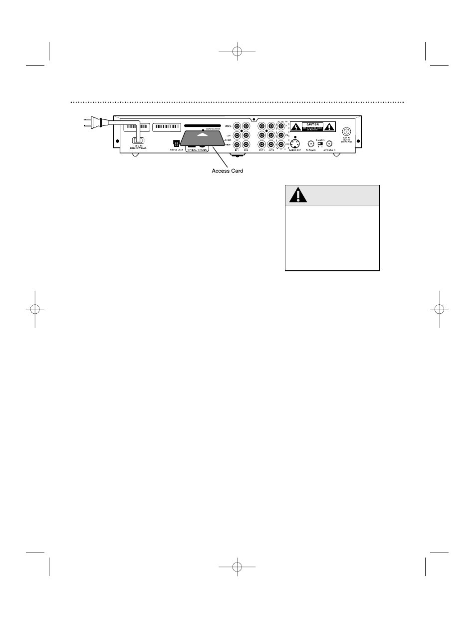 Access card | Philips DSX 5540 User Manual | Page 8 / 36