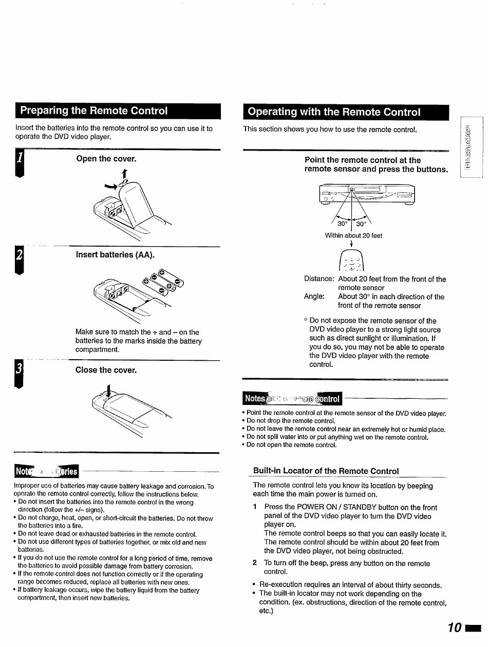 Operating with the remote control | Philips DVD420AT User Manual | Page 11 / 48