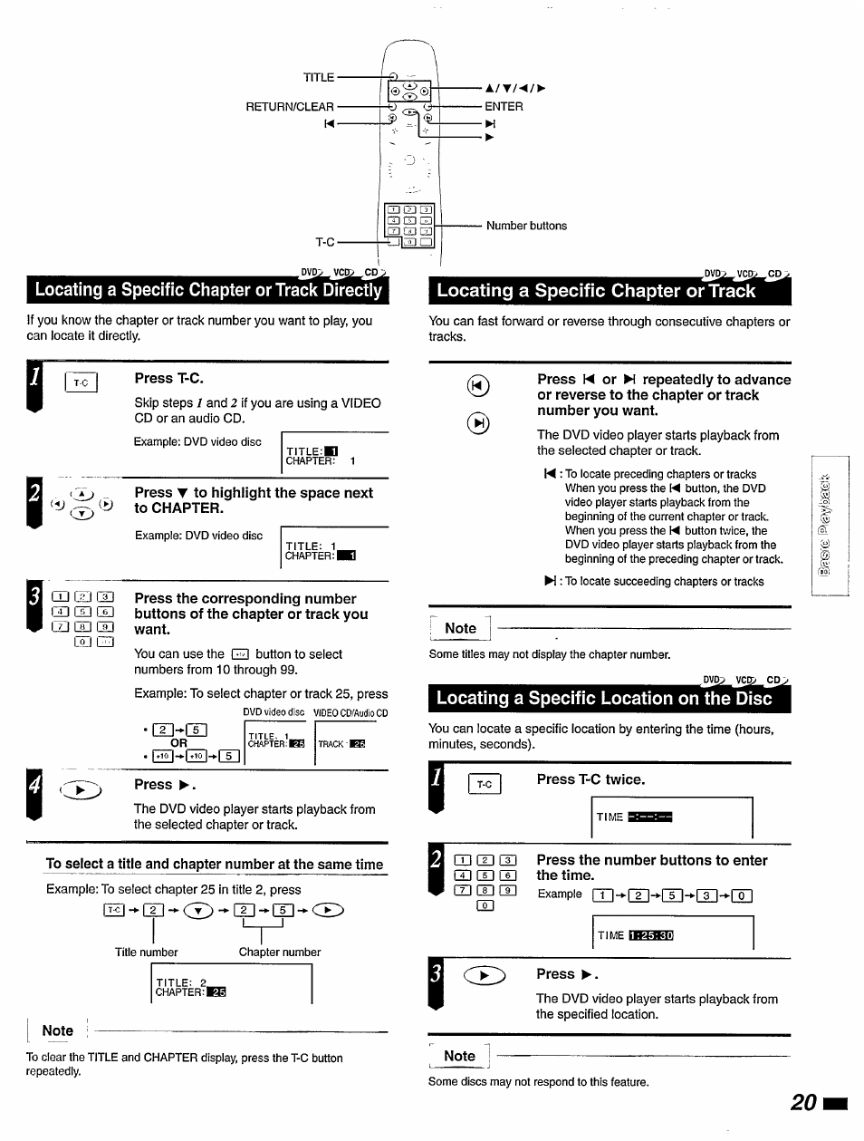 Locating a specific location on the disc | Philips DVD420AT User Manual | Page 21 / 48