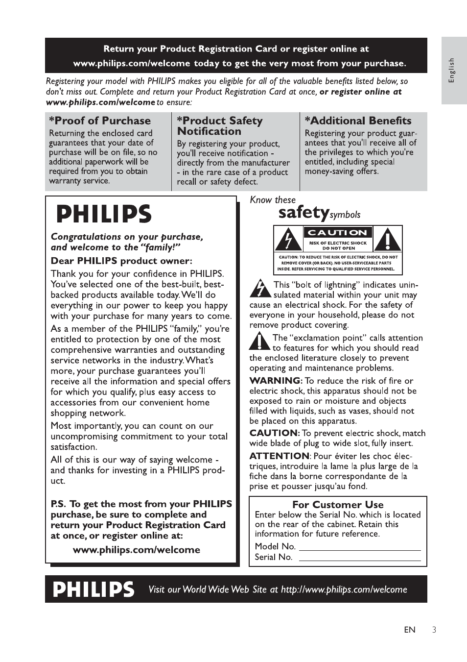 Philips DCM276/37 User Manual | Page 3 / 21