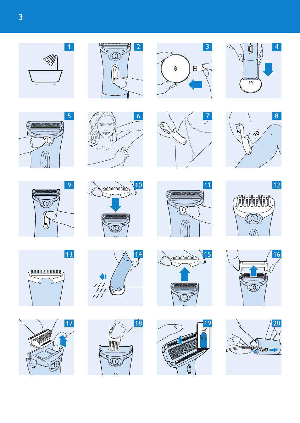 Philips HP6319/01 User Manual | Page 3 / 64