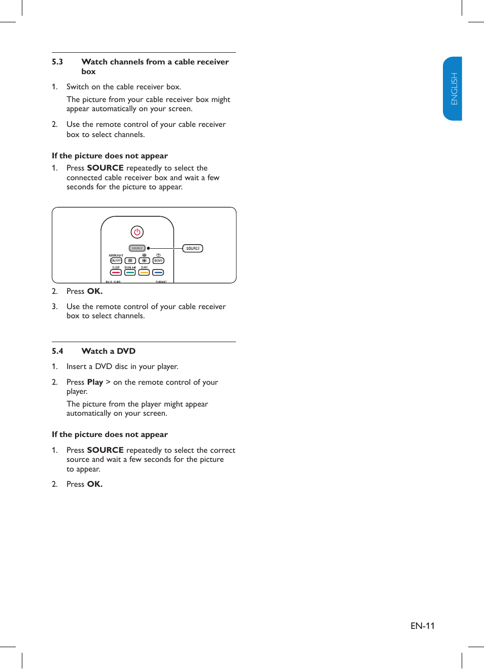 Philips TV-SCREEN 32HFL3330 User Manual | Page 12 / 55