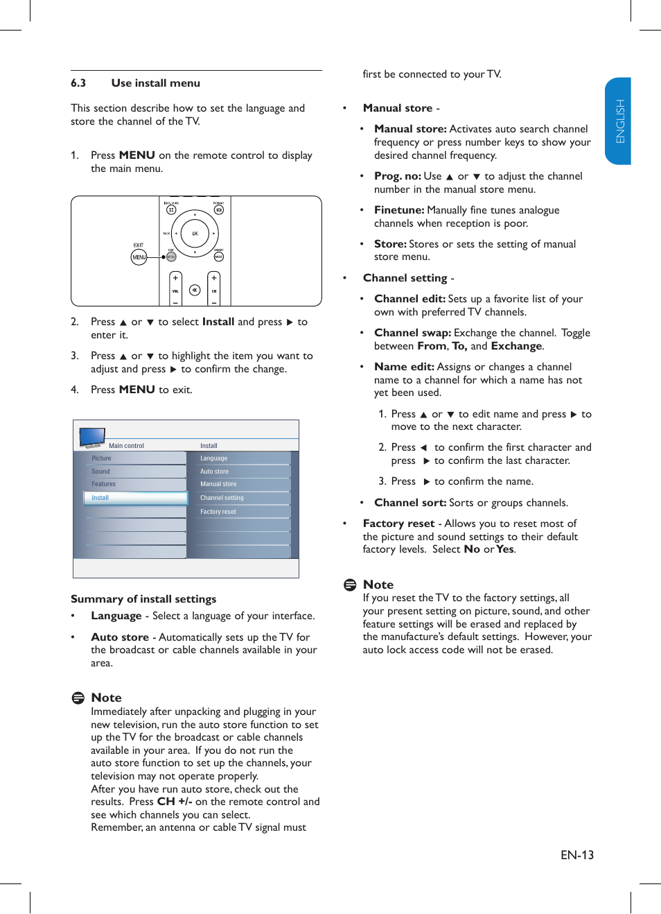 Philips TV-SCREEN 32HFL3330 User Manual | Page 14 / 55