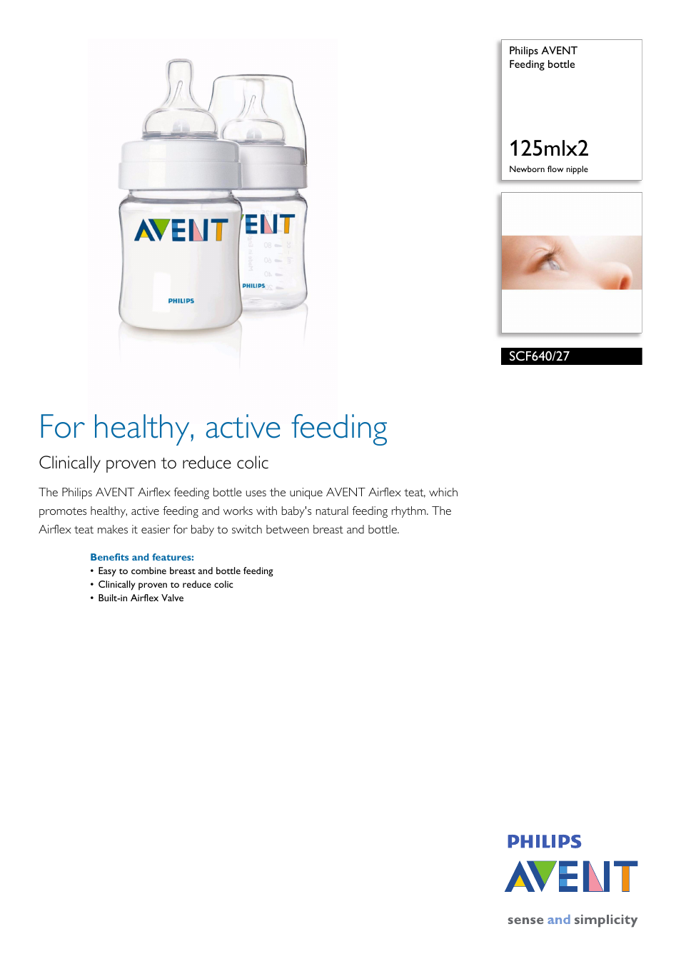 Philips AVENT SCF640/27 User Manual | 2 pages