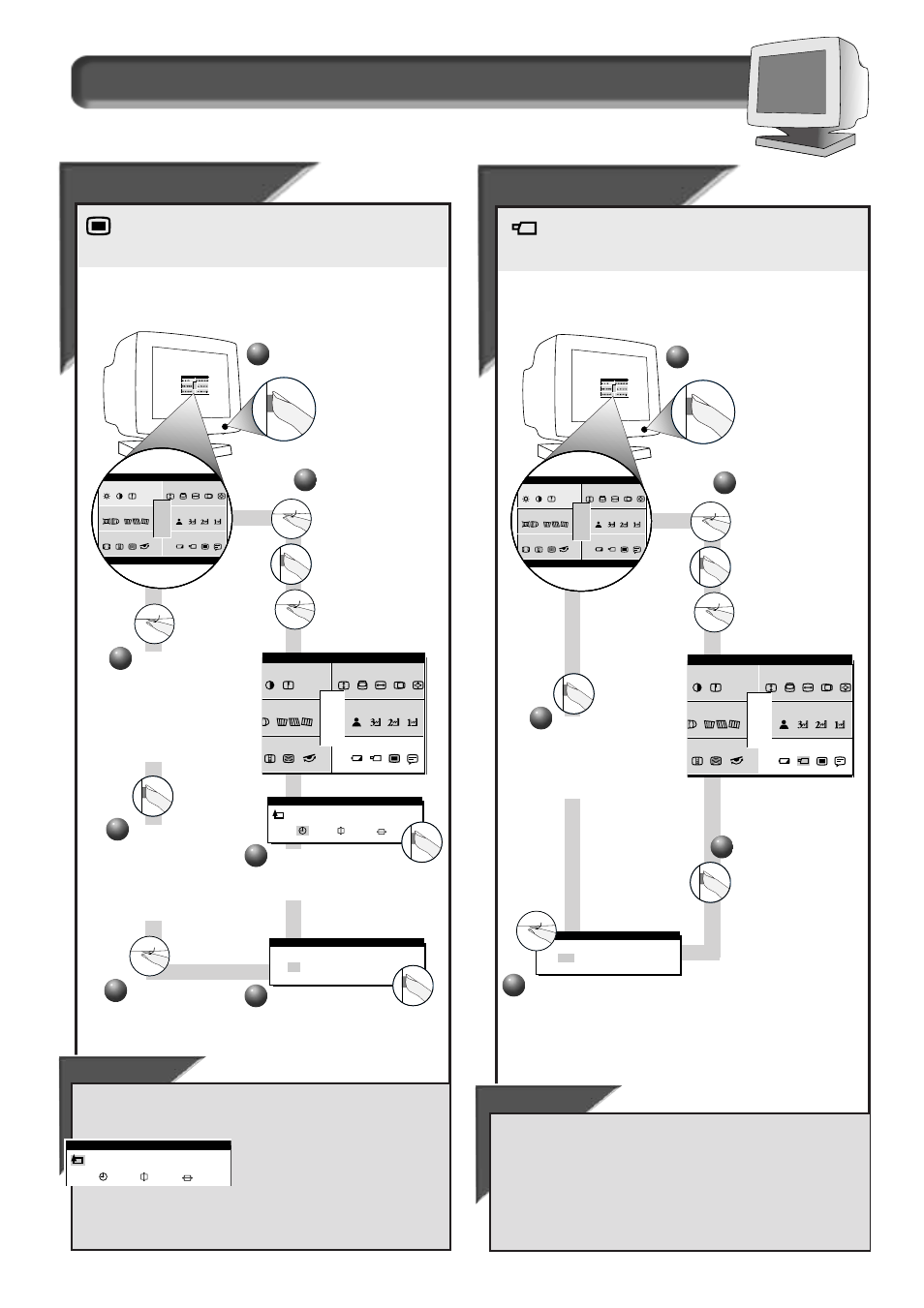 How to use the on screen display (osd), Osd controls, Video inp | Video inp ut ut, 7smart help, 4smart help | Philips 21B582BH User Manual | Page 12 / 20
