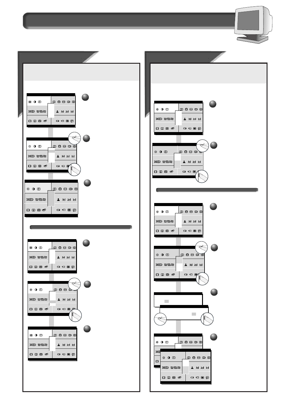 How to use the on screen display (osd), Exit & r, Exit & r eset from eset from a window a window | Exit and reset | Philips 21B582BH User Manual | Page 16 / 20