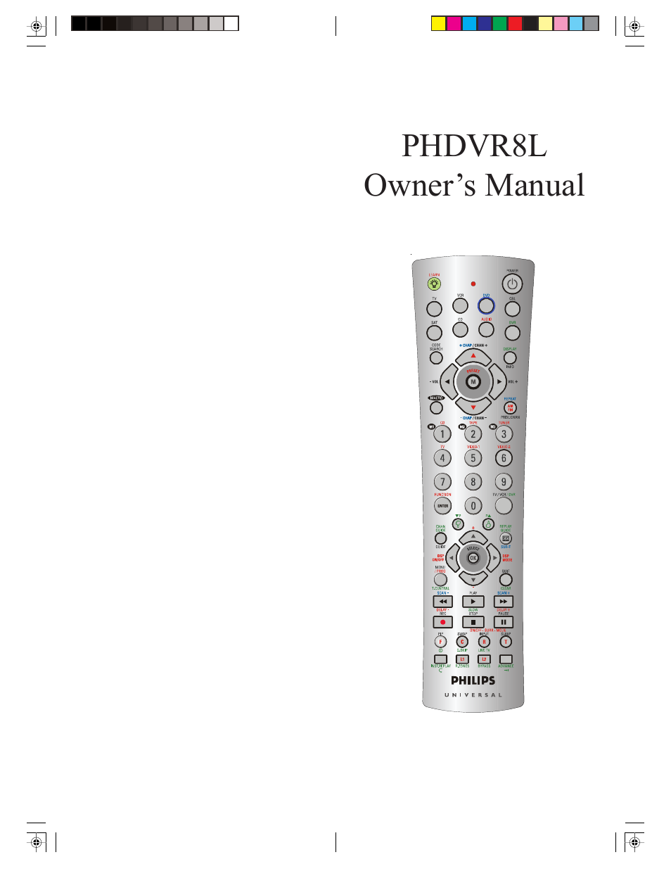 Philips PHDVR8L User Manual | 38 pages