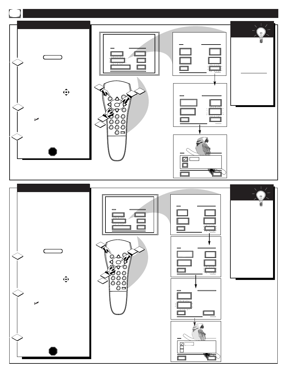 Eature, Ontrols, Continued | Mart | Philips PROJECTION 9P5511C1 User Manual | Page 22 / 40