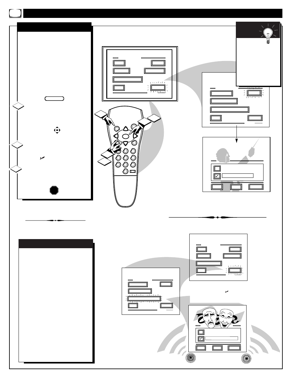 Ound, Ontrol, Continued | Stereo | Philips PROJECTION 9P5511C1 User Manual | Page 24 / 40