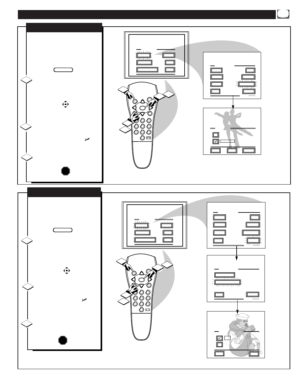 Icture, Ontrols, Continued | Clearview, Stop | Philips PROJECTION 9P5511C1 User Manual | Page 7 / 40