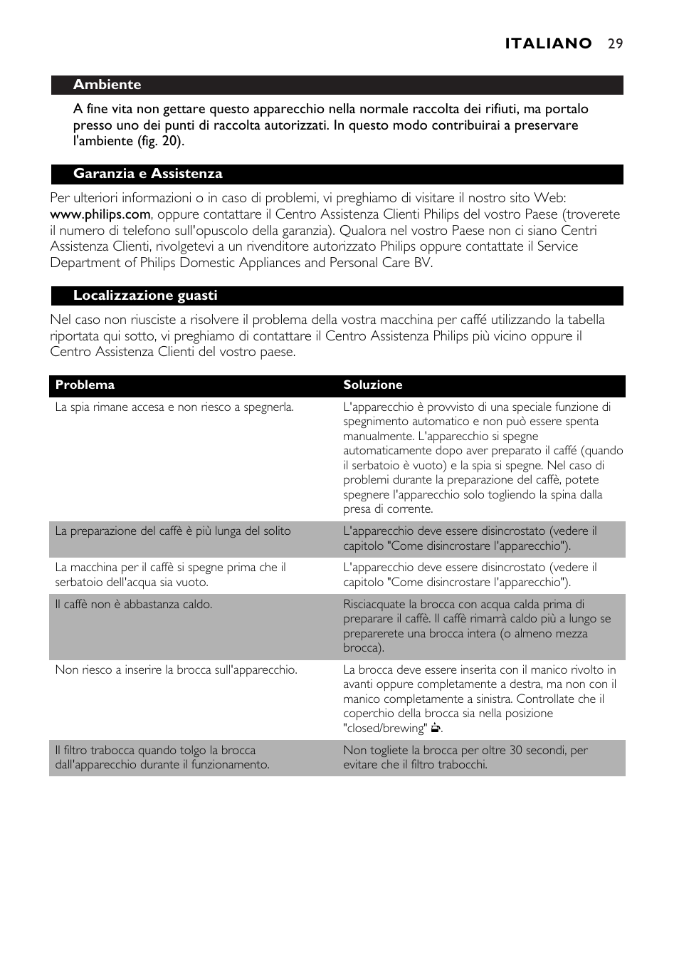 Philips HD7546 User Manual | Page 29 / 72