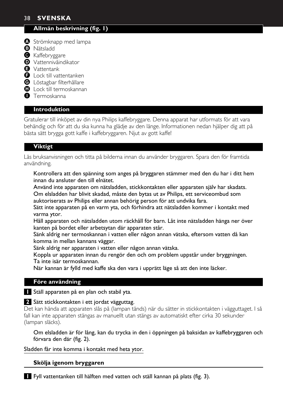 Philips HD7546 User Manual | Page 38 / 72