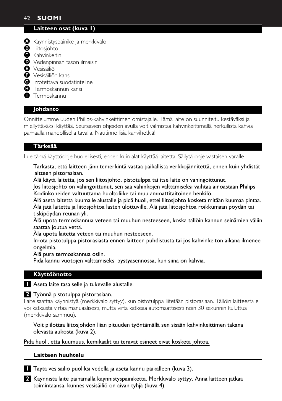 Philips HD7546 User Manual | Page 42 / 72