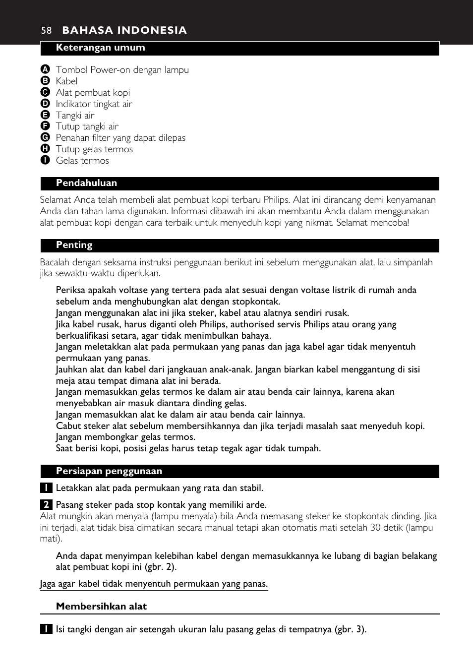 Philips HD7546 User Manual | Page 58 / 72