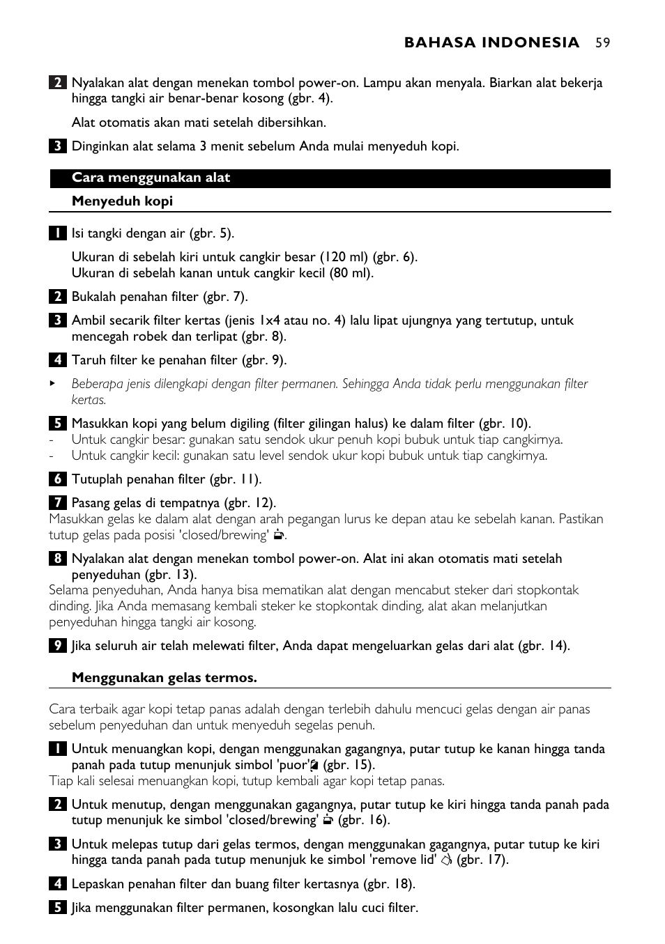 Philips HD7546 User Manual | Page 59 / 72