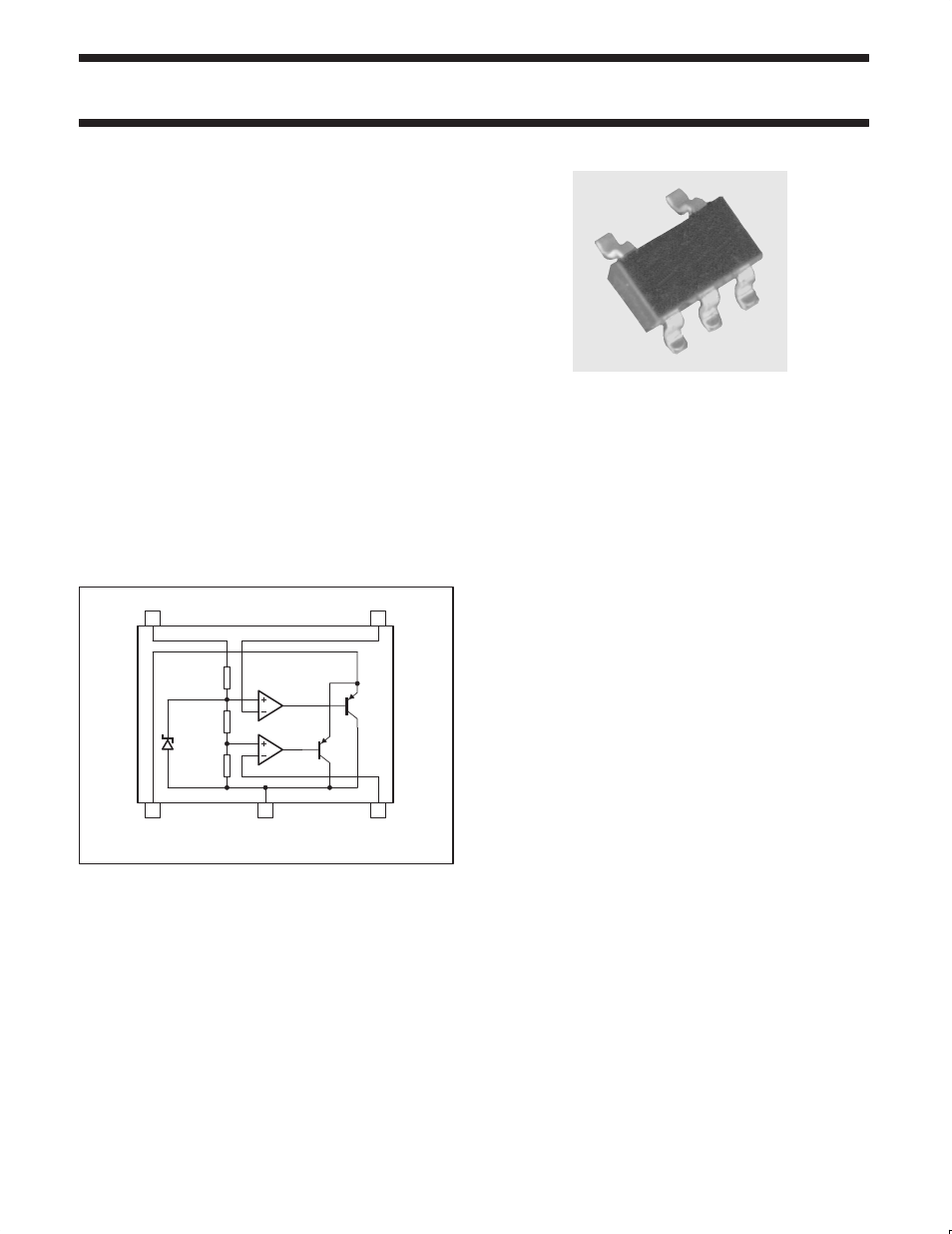 Description, Features, Applications | Simplified device diagram | Philips SA58605 User Manual | Page 2 / 9