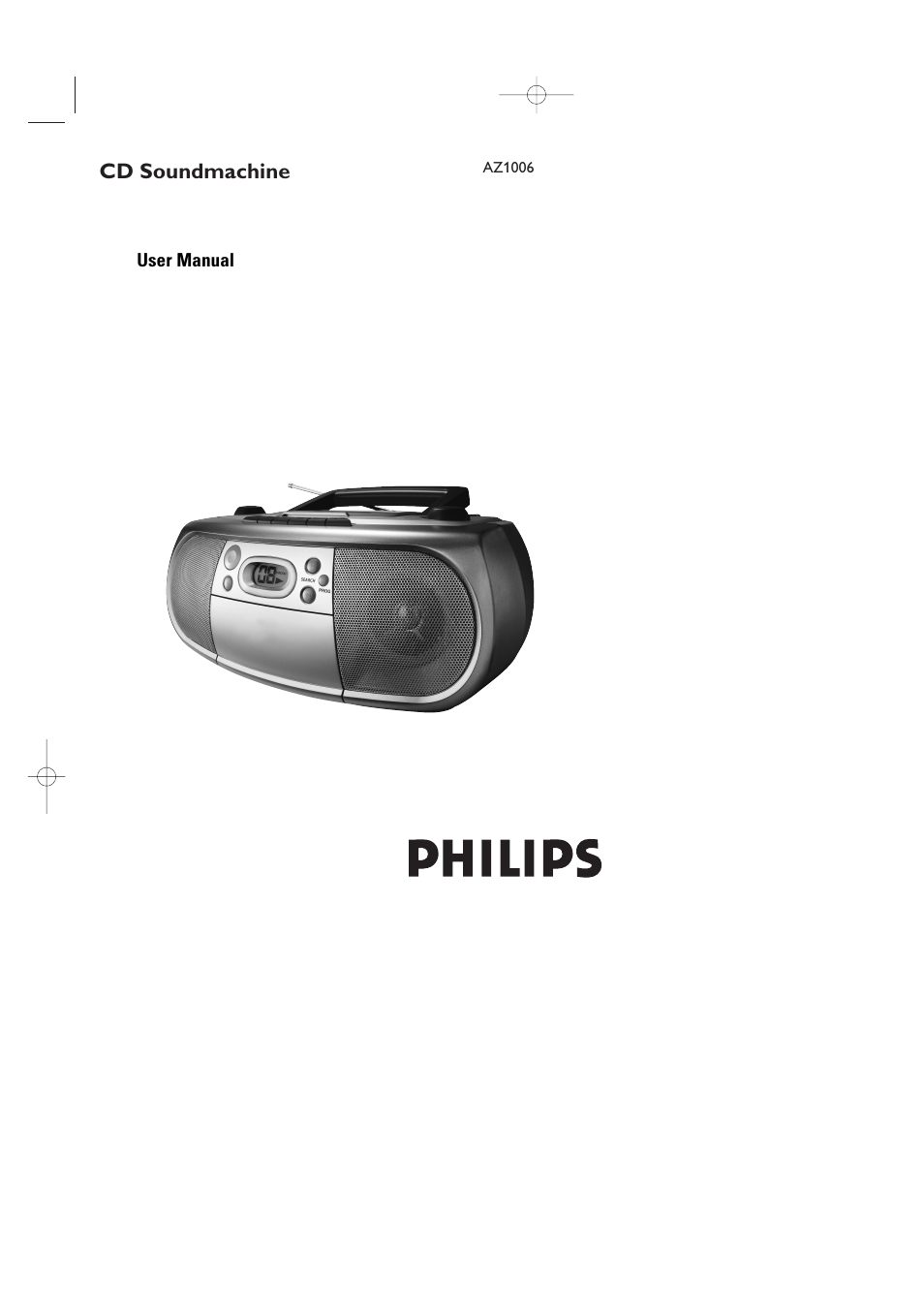 Philips AZ1006CD User Manual | 15 pages
