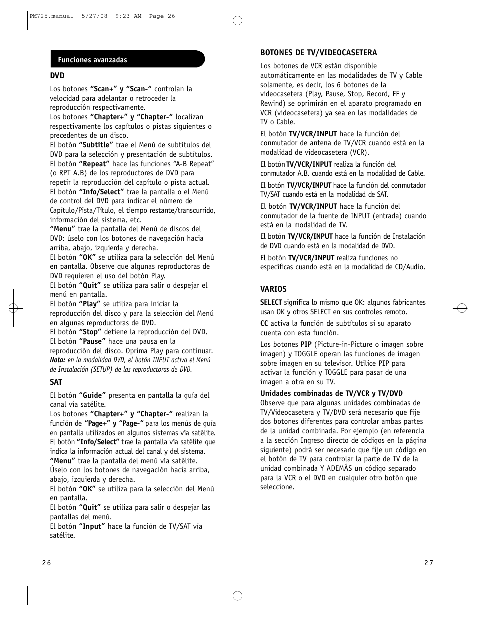 Philips P725S User Manual | Page 14 / 29