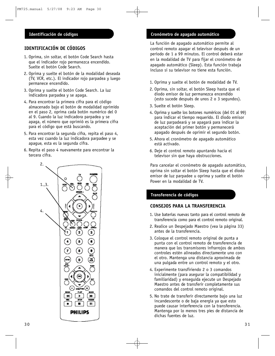 Philips P725S User Manual | Page 16 / 29