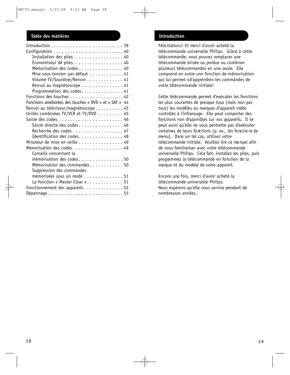 Philips P725S User Manual | Page 20 / 29