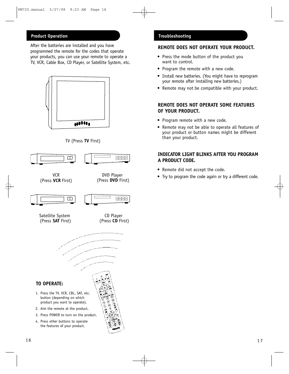 Philips P725S User Manual | Page 9 / 29