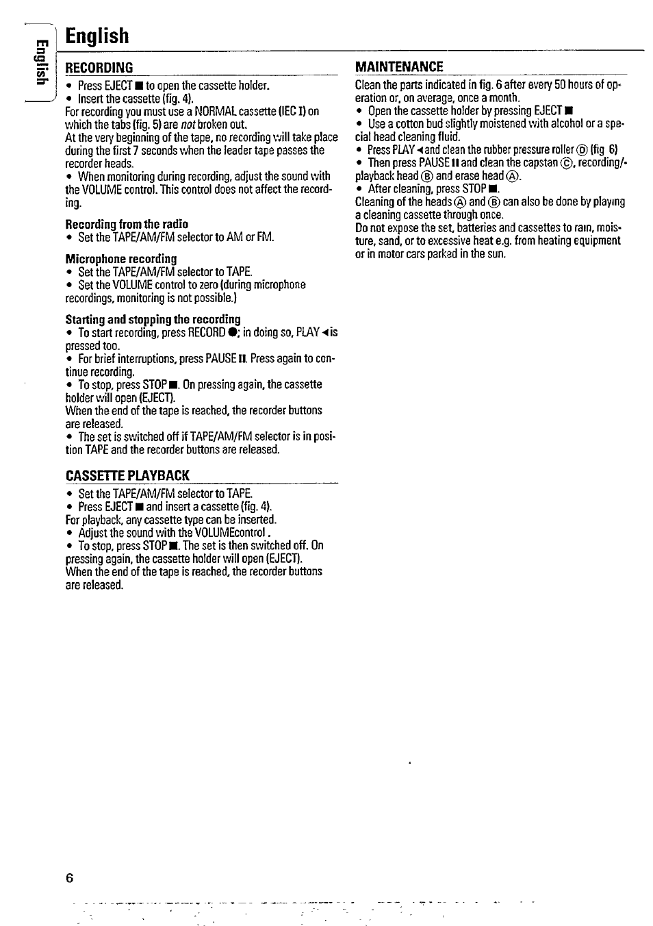 English | Philips AQ 4420 User Manual | Page 6 / 12