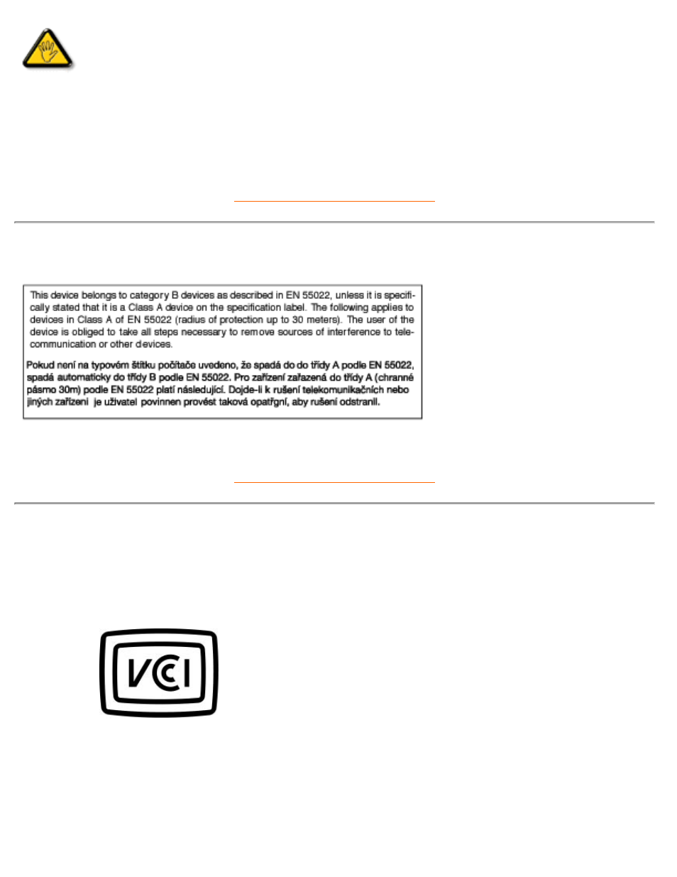 En 55022 compliance, Czech republic only) | Philips 109S User Manual | Page 61 / 108