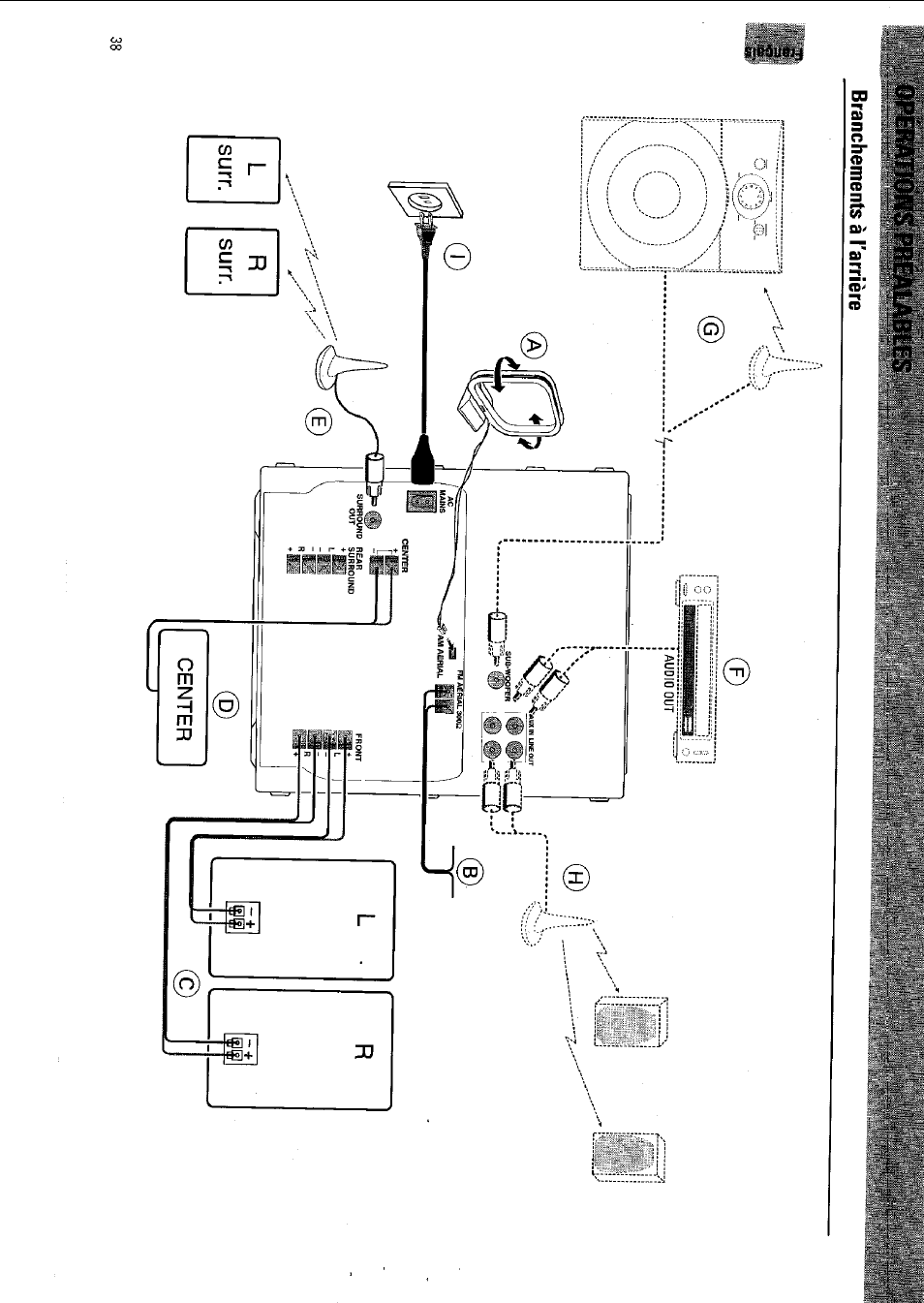 Operatfons prealables, Opérations préalables -39 | Philips FW 795W/37 User Manual | Page 38 / 88