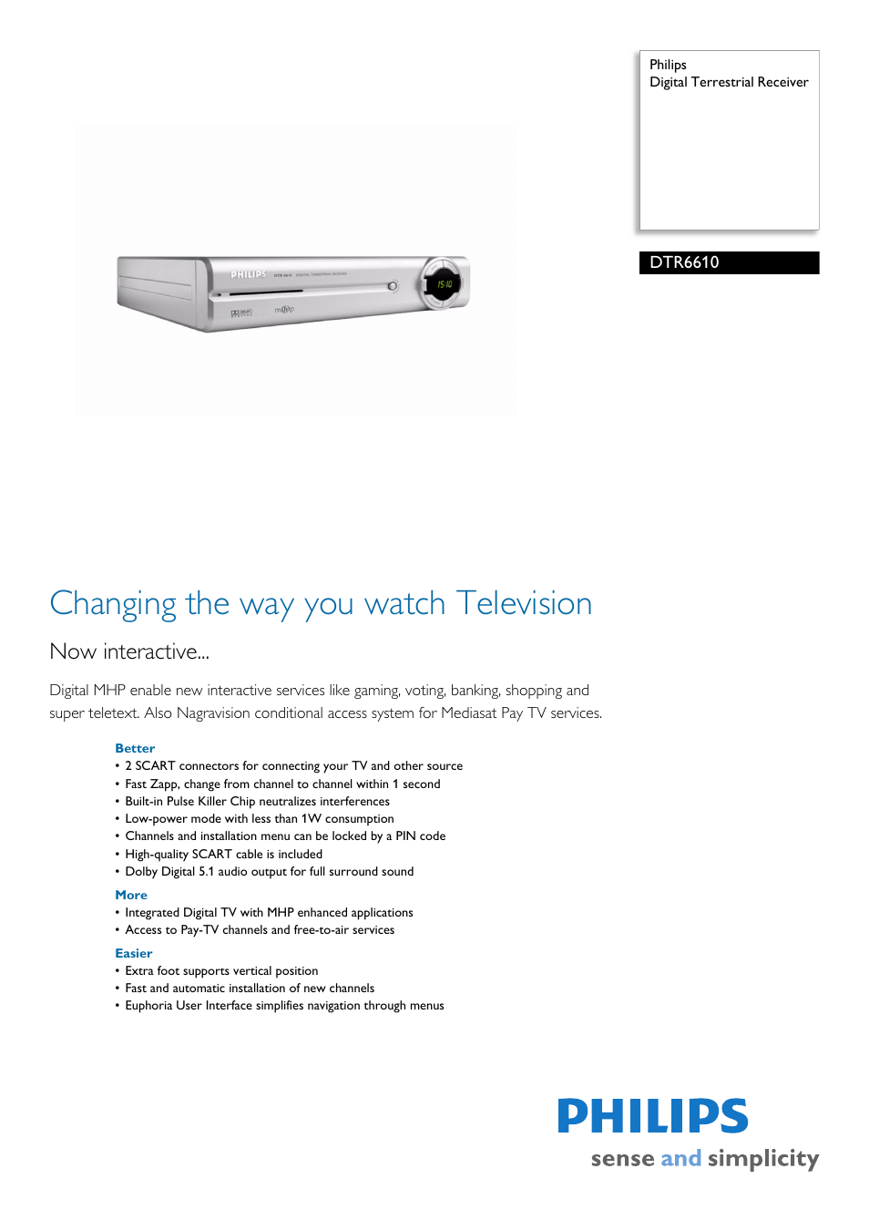 Philips LV219 User Manual | 2 pages