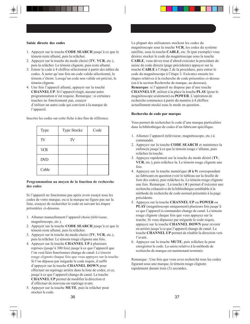 Configuration (suite) | Philips MG5005 User Manual | Page 19 / 43