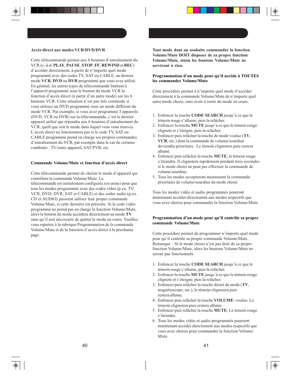 Configuration (suite) | Philips MG5005 User Manual | Page 21 / 43