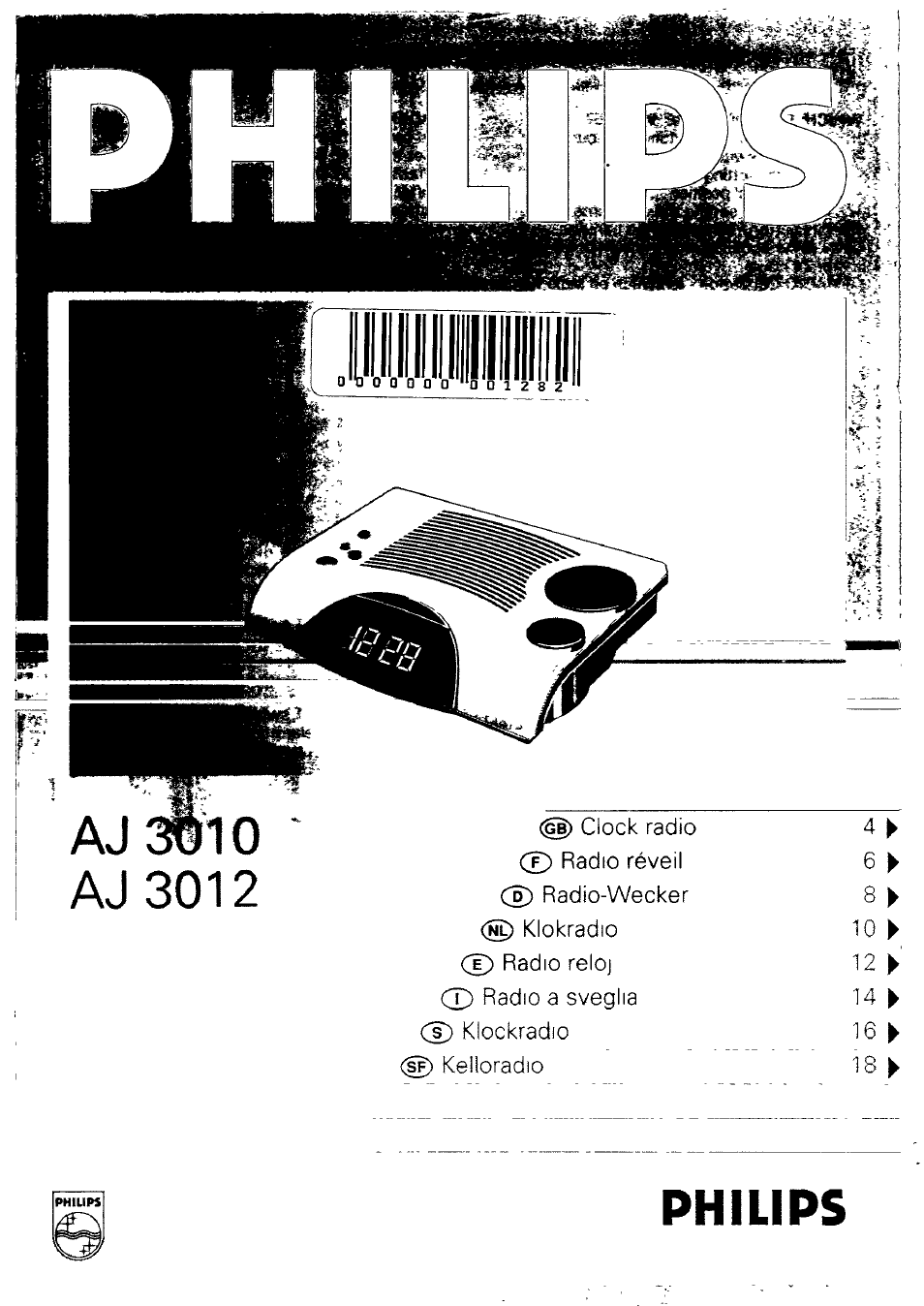 Philips AJ3012/18 User Manual | 12 pages