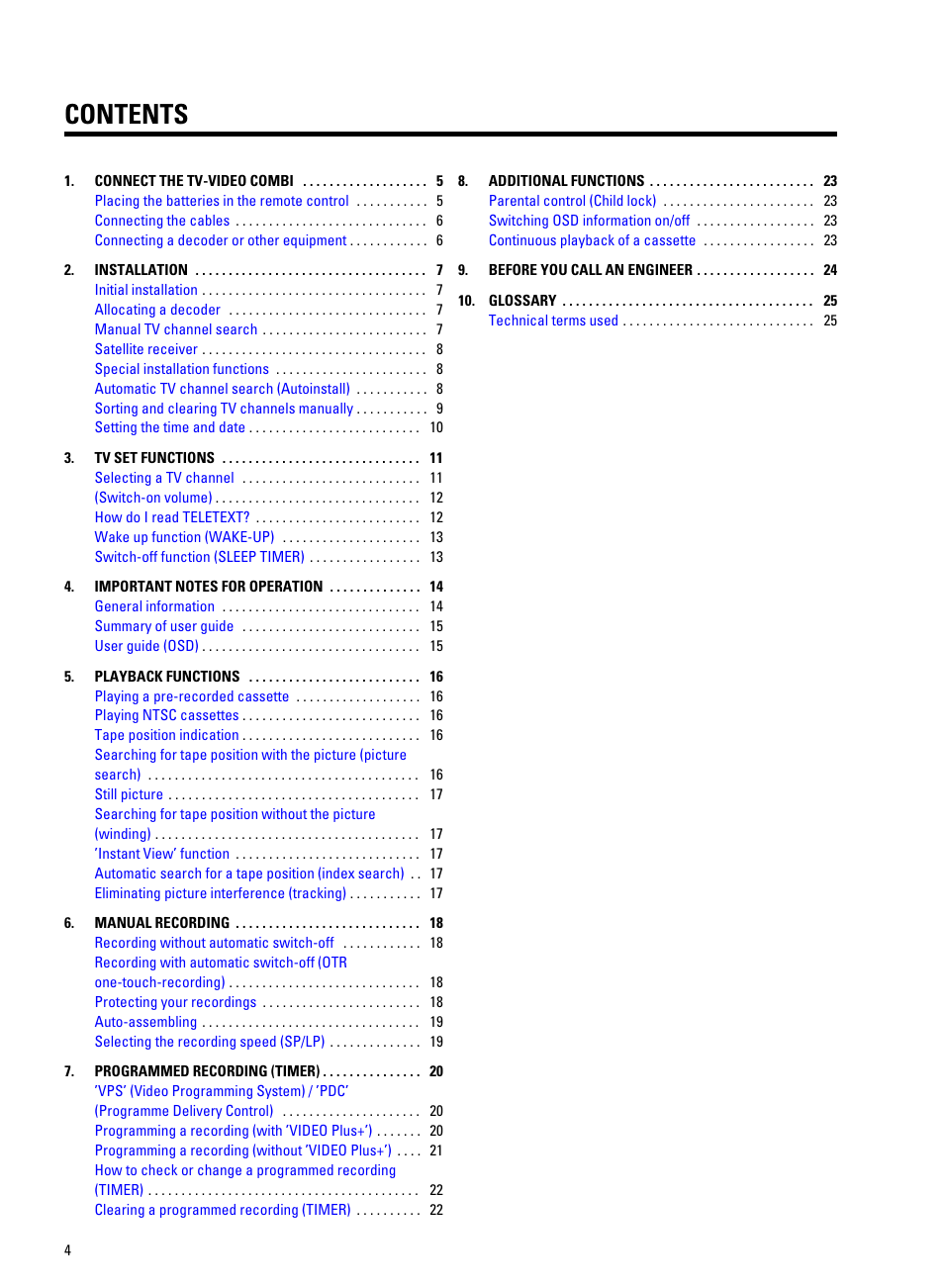 Philips 20PV230/07 User Manual | 32 pages