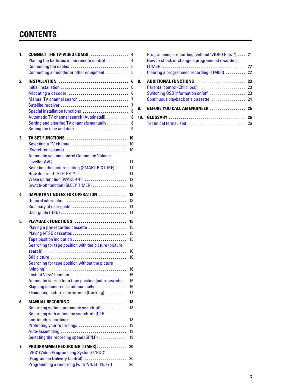 Philips 14PV350/07 User Manual | 28 pages