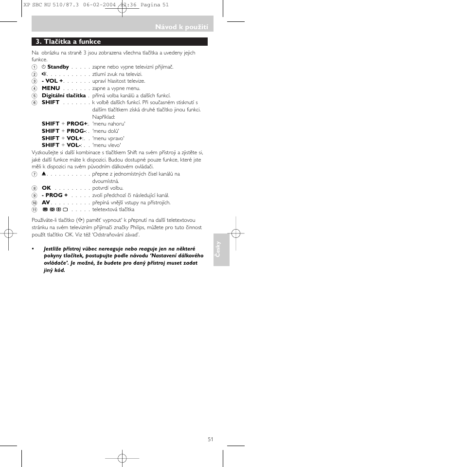 Philips SBC RU 510 User Manual | Page 51 / 70